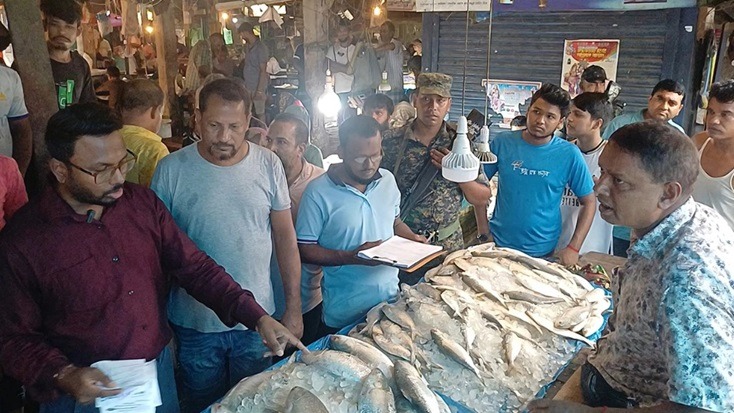 ভোক্তার অভিযানে কেজিতে ৩০০ টাকা কমলো ইলিশের দাম