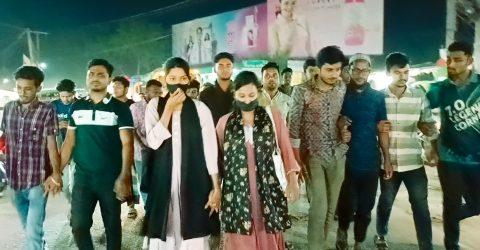জাতীয় নাগরিক পার্টির নেতা হাসনাতের ওপর হামলার প্রতিবাদে বীরগঞ্জে বিক্ষোভ মিছিল ‎