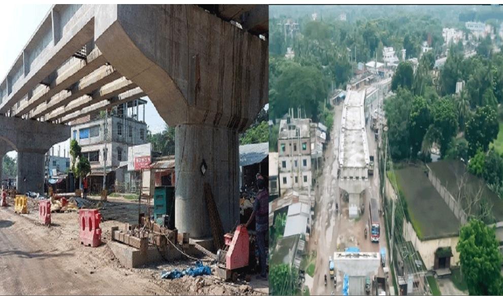 চুয়াডাঙ্গায় রেলওয়ে ওভারপাস নির্মাণে ধীরগতি, চরম দুর্ভোগে এলাকাবাসি