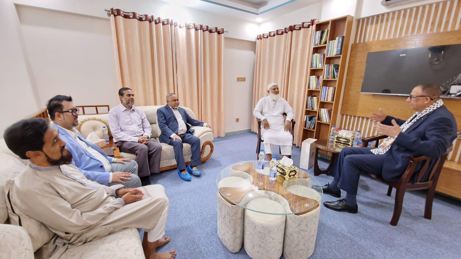জামায়াত আমীরের সঙ্গে ফিলিস্তিনি রাষ্ট্রদূতের সৌজন্য সাক্ষাৎ