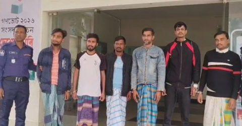 গাইবান্ধায় পুলিশের ওপর হামলার ঘটনায় গ্রেফতার ৬