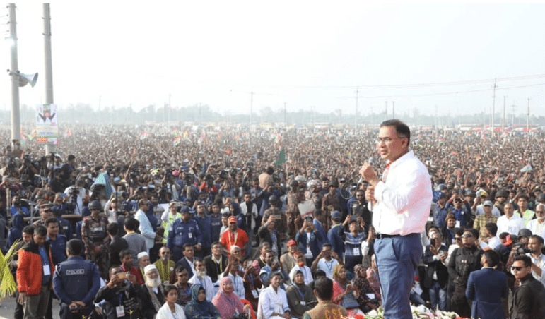 ধানের শীষে ভোট দিয়ে স্বৈরাচারের বিরুদ্ধে জবাব দিন – তারেক রহমান