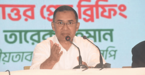 সংবাদ সম্মেলনে জাতির উদ্দেশে দেওয়া তারেক রহমানের বক্তব্য