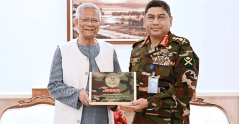 প্রধান উপদেষ্টার সঙ্গে সেনাপ্রধানের বিদায়ী সাক্ষাৎ