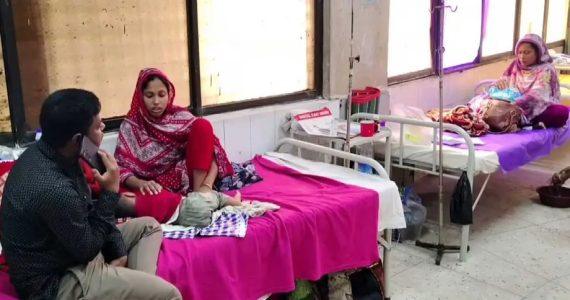 রংপুর মেডিকেল কলেজ হাসপাতালে হামে আক্রান্ত চার শিশু ভর্তি