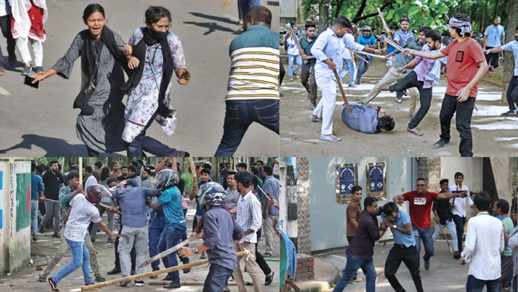 সংঘর্ষে উত্তাল ঢাকা বিশ্ববিদ্যালয়, সারা দেশে ছড়িয়ে পড়ে সহিংসতা