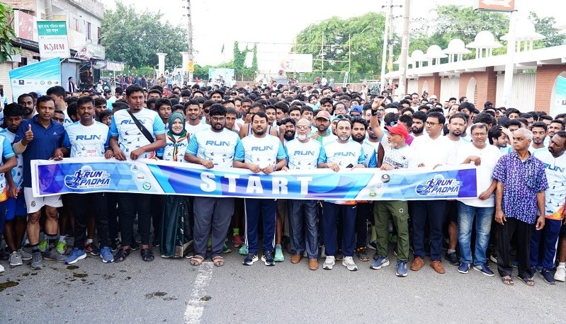 রাজশাহীতে ‘রান ফর পদ্মা’ মিনি ম্যারাথন: নদী রক্ষার সচেতনতা বৃদ্ধি