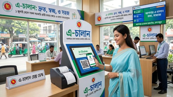 সরকারি রাজস্ব জমায় ‘এ-চালান’ ব্যবস্থা বুধবার থেকে বাধ্যতামূলক